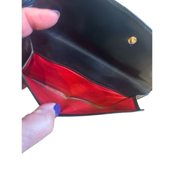 Gucci Y2K Vintage Black Patent Leather Wallet with Horsebit Clasp - Picture 11 of 11